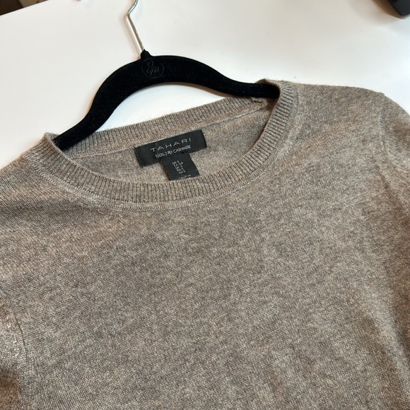 Tahari Cashmere Sweater Size S | Light Brown - Picture 3 of 3